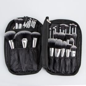 Animal Hair Makeup Brush Full Set (Option: 40 Black Silver Storage Bag)